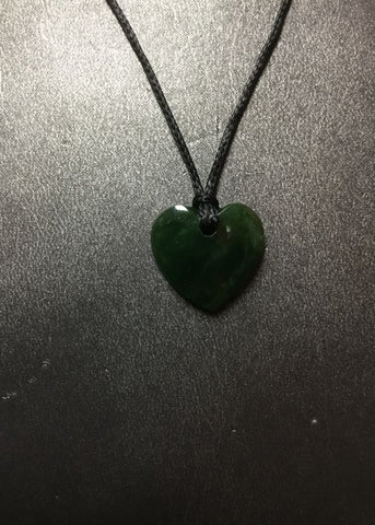 NZ GREENSTONE HEART BD218