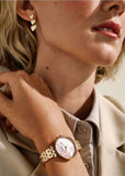 SKAGEN ANITA LILLE MOTHER OF PEARL DIAL GOLD BRACELET SKW3165