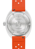 BULOVA GENTS SNORKEL 'CLOWNFISH' WHITE DIAL ORANGE BAND 98B448