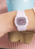 CASIO BABY-G DIGITAL SQUARE SMALL SIZE PINK BAND BGD565SC-4B