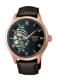 SEIKO PRESAGE GARDEN 'KYOTO ZEN' GREEN DIAL BROWN LEATHER HCB007J