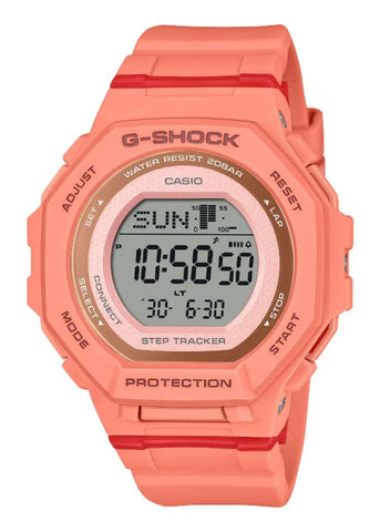 CASIO G-SHOCK G-SQUAD DIGITAL STEP TRACKER MID SIZE CORAL GMDB300SC-4D