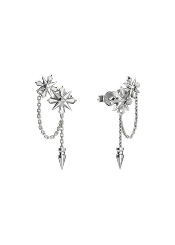 STOLEN GIRLFRIENDS CLUB MIDNIGHT CROSS DROP EARRINGS JWL2-26-30