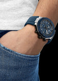 TISSOT SWISS T-RACE CHRONOGRAPH BLUE DIAL BLUE BAND T141-417-27-041-00