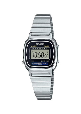 CASIO DIGITAL PETITE LADIES STAINLESS STEEL BRACELET LA670WA-1D