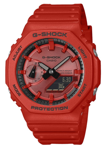 CASIO G-SHOCK CARBON CORE GUARD DUO RED RESIN GA2100RRB-4A
