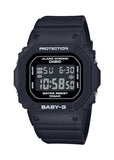 CASIO BABY-G DIGITAL SQUARE SMALL SIZE BLACK RESIN BAND BGD565U-1D