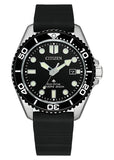 CITIZEN ECO-DRIVE PROMASTER DIVERS SEA BLACK BAND BN0266-07E