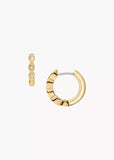 FOSSIL JEWELLERY ELLIS PAVE CRYSTAL GLITZ GOLD HOOP EARRING JF04913710