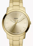 FOSSIL MINIMALIST GOLD DIAL GOLD BRACELET FS6181