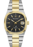 BULOVA GENTS CLASSIC SUPER SEVILLE BLACK DIAL TWO-TONE 98B458