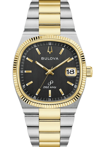 BULOVA GENTS CLASSIC SUPER SEVILLE BLACK DIAL TWO-TONE 98B458