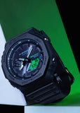CASIO G-SHOCK CARBON CORE GUARD SLIM DUO SOLAR ELECTRO GREEN GAB2100BEG-1A
