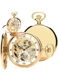 ROYAL LONDON POCKET WATCH MECHANICAL GOLD CASE 91206.02