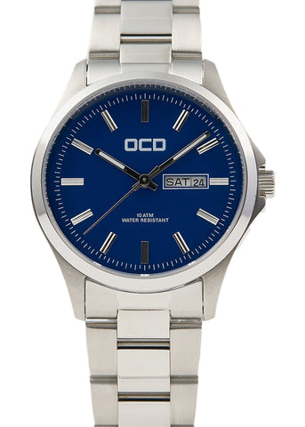 OCD WATCH BLUE DIAL SAPPHIRE GLASS STAINLESS STEEL BRACELET OCD 200.6