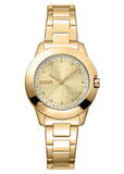 DKNY PARK AVE LOGO CHAMPAGNE GLITZ DIAL GOLD BRACELET DK1L021M0055