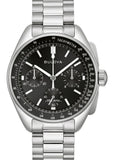 BULOVA GENTS LUNAR PILOT CHRONOGRAPH BOX SET STAINLESS STEEL 96K111