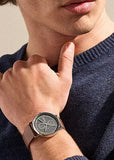 SKAGEN SIGNATUR GREY DIAL MEDIUM BROWN LEATHER BAND SKW6941