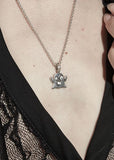 STOLEN GIRLFRIENDS CLUB PUNK GHOST WHITE TOPAZ NECKLACE JWL4-24-61