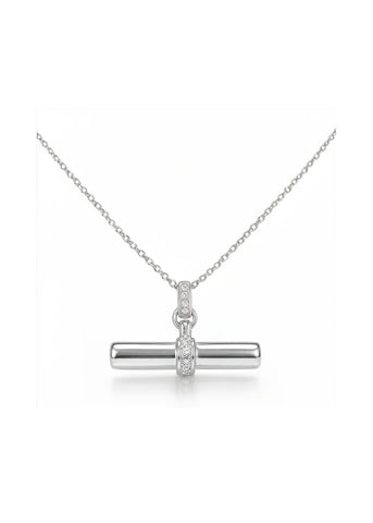 GEORGINI ALCHEMY ANDY FOB PENDANT SILVER IP1241W