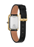 CITIZEN LADIES ECO-DRIVE RECTANGULAR CASE BLACK LEATHER EM1192-01E
