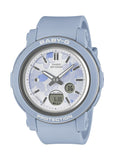 CASIO BABY-G ANALOGUE / DIGITAL FLORAL DIAL BLUE BAND BGA290FL-2A