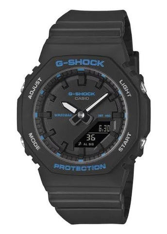 CASIO G-SHOCK DUO SLIM SMALL SIZE BLACK RESIN BAND GMAP2100BA-1A