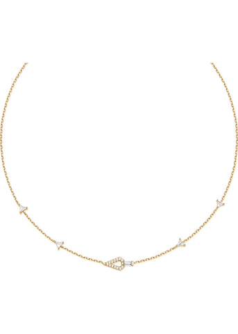 ANIA HAIE SUNSHINE CHASER GOLD GEOMETRIC SATELLITE NECKLACE N059-03G