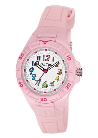 CACTUS ANALOGUE RAINBOW NUMBER SOFT PINK SILICONE BAND CAC-145-M05