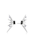 ANIA HAIE PUNK SILVER CZ STATEMENT SPIKE EARRINGS E053-05H