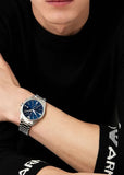 EMPORIO ARMANI BLUE DIAL CHRONGRAPH STAINLESS STEEL AR11541