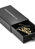 STOLEN GIRLFRIENDS CLUB SCRIPT GOLD KEYRING A239-G