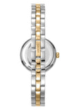 DKNY CROSS OVER BANGLE SILVER DIAL GOLD TWO-TONE BRACELET DK1L170M0025