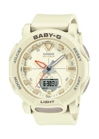 CASIO BABY-G ANALOGUE / DIGITAL CREAM DIAL CREAM RESIN BAND BGA310-7A