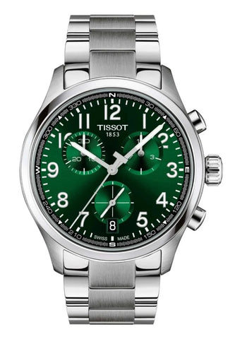 TISSOT SWISS GENTS CHRONOGRAPH L GREEN DIAL STAINLESS STEEL T116-417-11-092-00