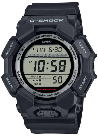 CASIO G-SHOCK RUGGED DIGITAL BLACK RESIN BAND GD010-1D