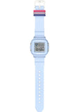 CASIO BABY-G DIGITAL SQUARE COLOURFUL LOOPS BLUE RESIN BAND BGD10L-2D