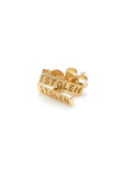 STOLEN GIRLFRIENDS CLUB TINY STOLEN BAR EARRINGS GOLD PLATED JWL17017-18YGP