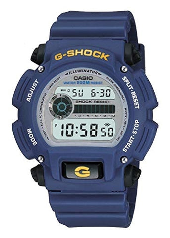 CASIO G-SHOCK DIGITAL WATCH BLUE RESIN BAND DW9052-2V