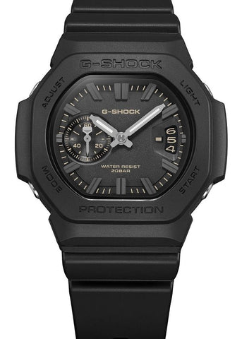 G-SHOCK ANALOGUE BLACK DIAL BLACK RESIN BAND GAC2500-1A