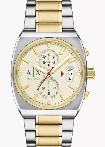ARMANI EXCHANGE OLIVER CHRONOGRAPH CREAM DIAL TWO-TONE AX2821