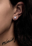 STOLEN GIRLFRIENDS CLUB MINI CLAW PINK OPAL EARRINGS JWL23903-PO