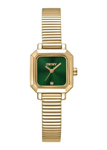 DKNY EVERYDAY SQUARE GREEN DIAL GOLD BRACELET DK1L123M0045