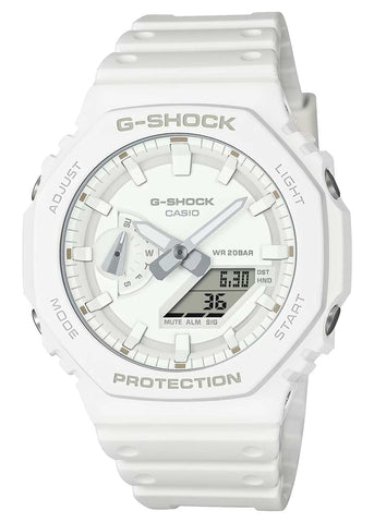 CASIO G-SHOCK CARBON CORE GUARD DUO WHITE RESIN GA2100-7A7