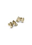 STOLEN GIRLFRIENDS CLUB PIERCED BOW EARRINGS GOLD PLATED JWL1-26-24-GP