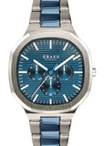 OBAKU ILD-BLUE STAINLESS STEEL OCTAGONAL CASE BLUE DIAL V275GMCLSK