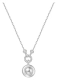 ANIA HAIE VOYAGER SILVER MALACHITE PENDANT NECKLACE N063-06H