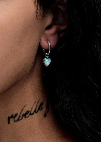STOLEN GIRLFRIENDS CLUB LOVE ANCHOR OPAL EARRINGS JWL20245-RO
