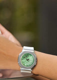 CASIO G-SHOCK METAL GUARD DUO SLIM MID SIZE GREEN DIAL GMS2100SR-7A