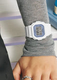CASIO BABY-G DIGITAL SQUARE SMALL SIZE WHITE BAND BGD565SC-2B